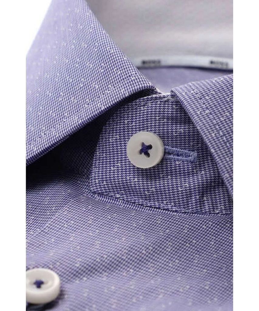 Hugo Boss Mens H-hank-kent-c3-214 Shirt Dark Purple - Size 16 inch
